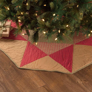 Dolly Star Christmas Tree Skirt 48 VHC Brands - The Fox Decor